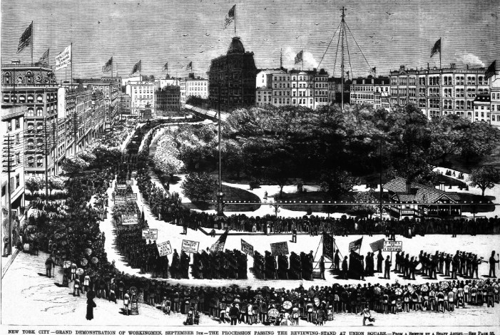 احتفالات عيد العمال 1882